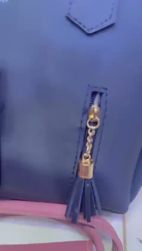 Ladies Leather handbag set with wallet