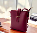 PU leather ladies  shoulder handbag with strap.