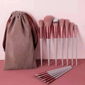 Premium 13-piece Rose Gold Makeup brush set with Soft synthetic Bristles.