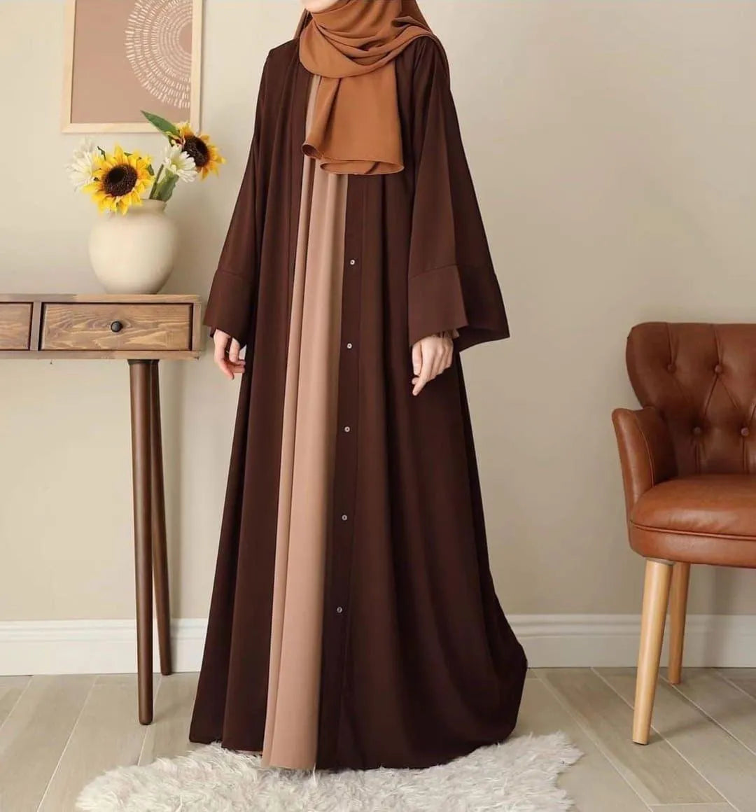 Essential Everyday Georgette Abaya - Classic A-Line Silhouette
