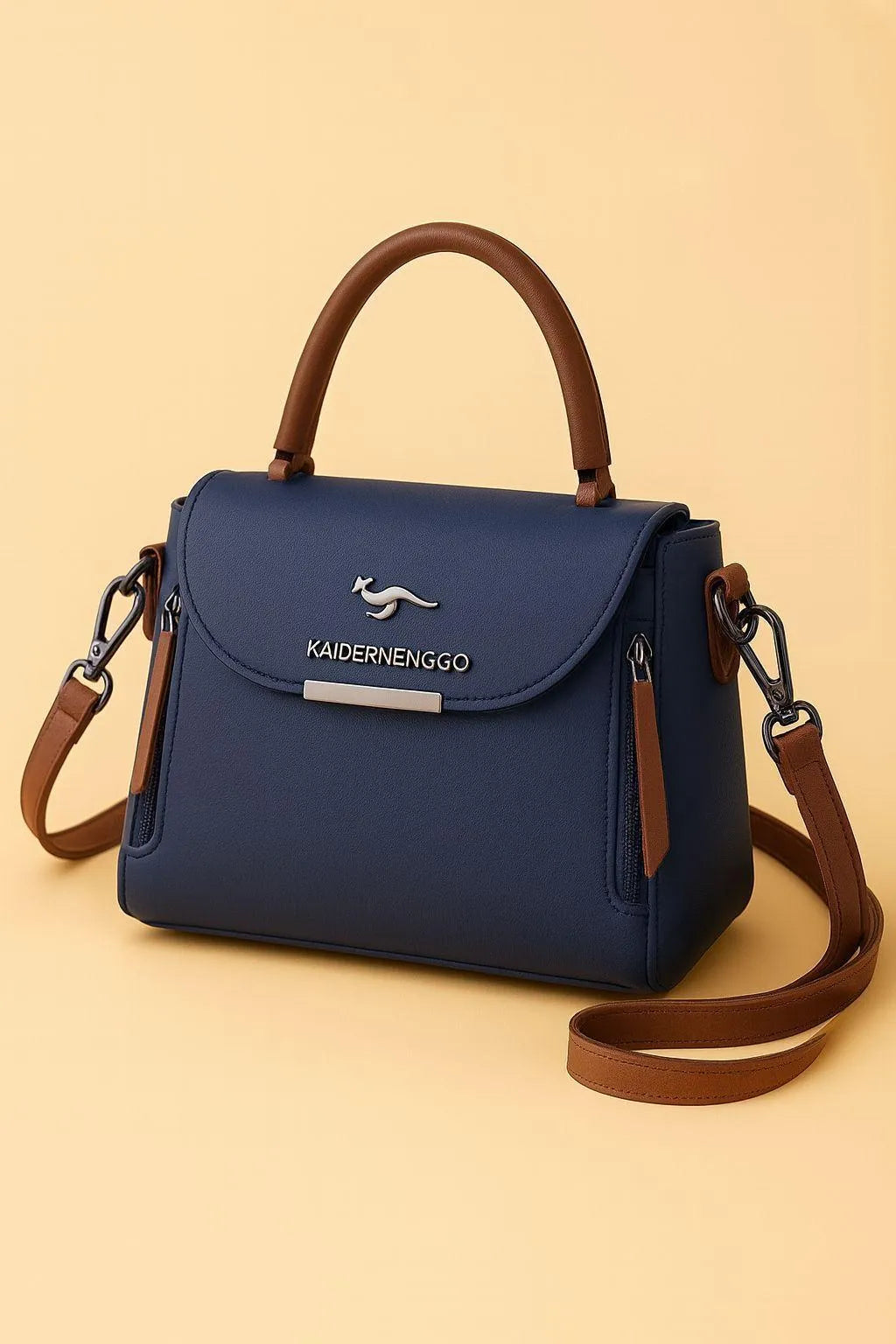 Elegant Plain Leather Handbag for Women – Minimalist Chic