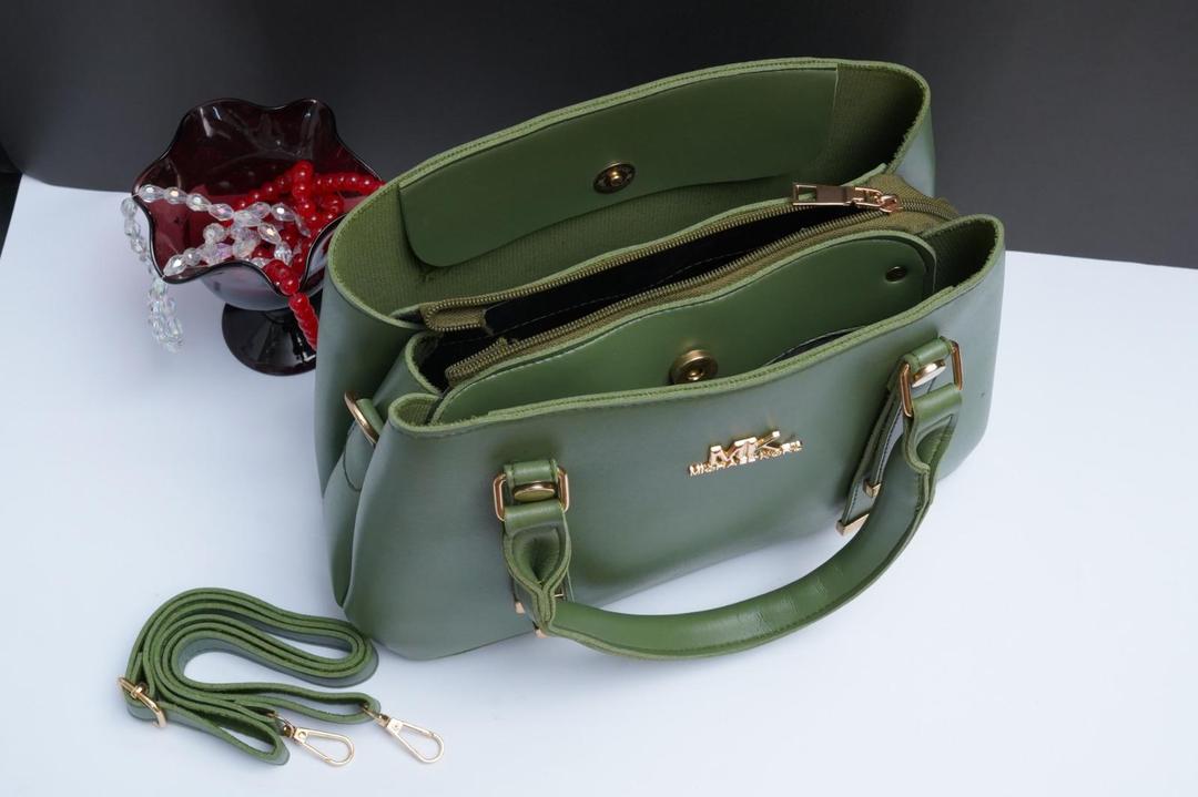 Ladies PU LEATHER  top handle shoulder handbags.