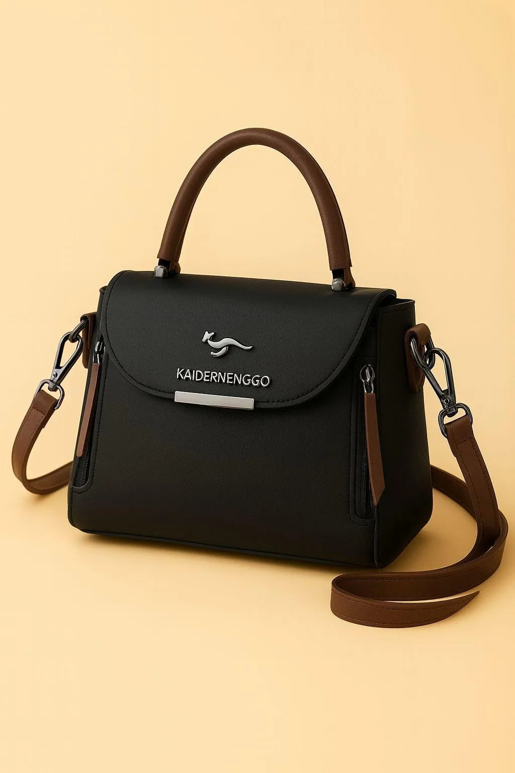 Elegant Plain Leather Handbag for Women – Minimalist Chic