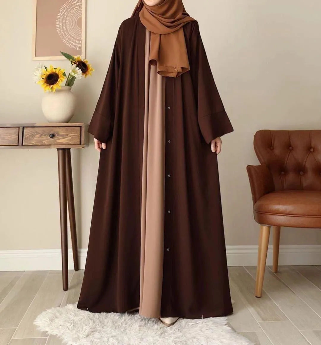 Essential Everyday Georgette Abaya - Classic A-Line Silhouette