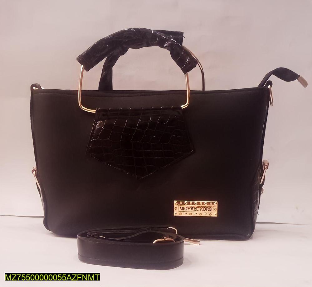 Luxury Women’s Handbag with Matching Wallet - High-Quality Rexine Leather - Nexure Deals