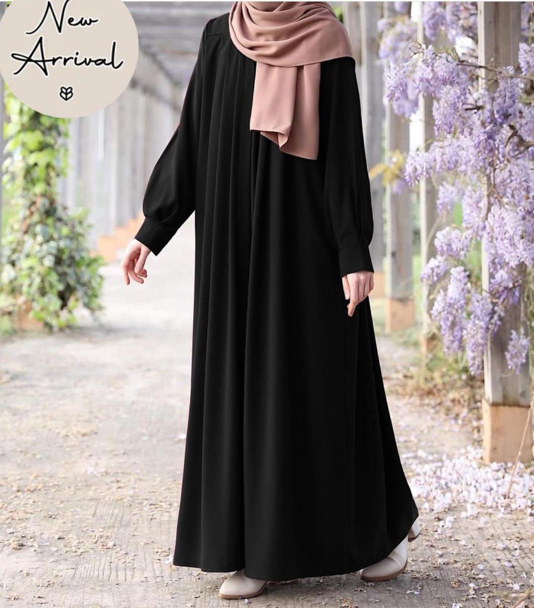 Versatile Front-Open Georgette Abaya – Lightweight & Breathable
