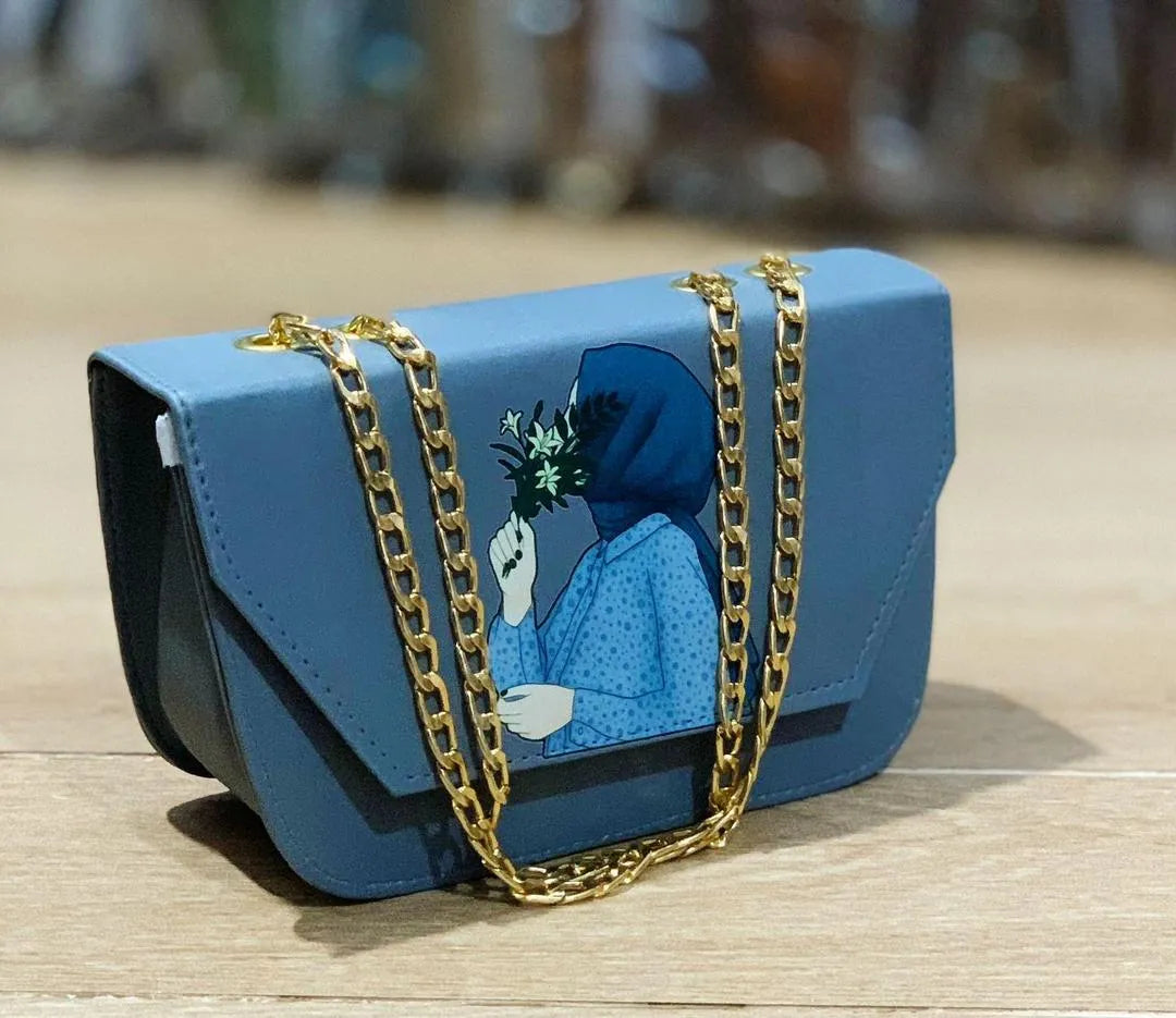 Women’s Geometric Print Crossbody Bag | Adjustable Shoulder Strap | Compact Travel Purse