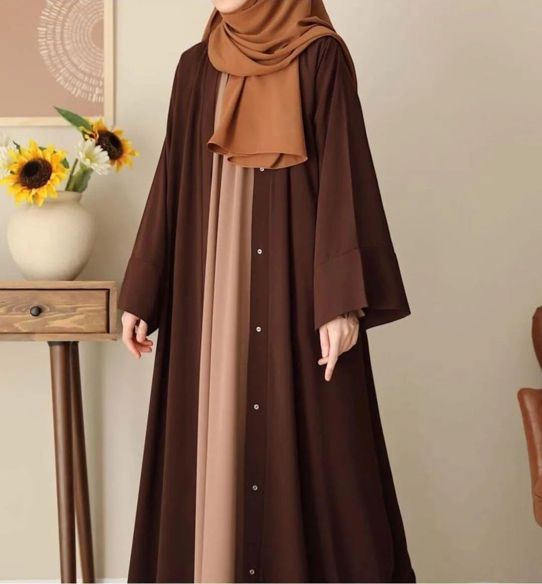 Essential Everyday Georgette Abaya - Classic A-Line Silhouette