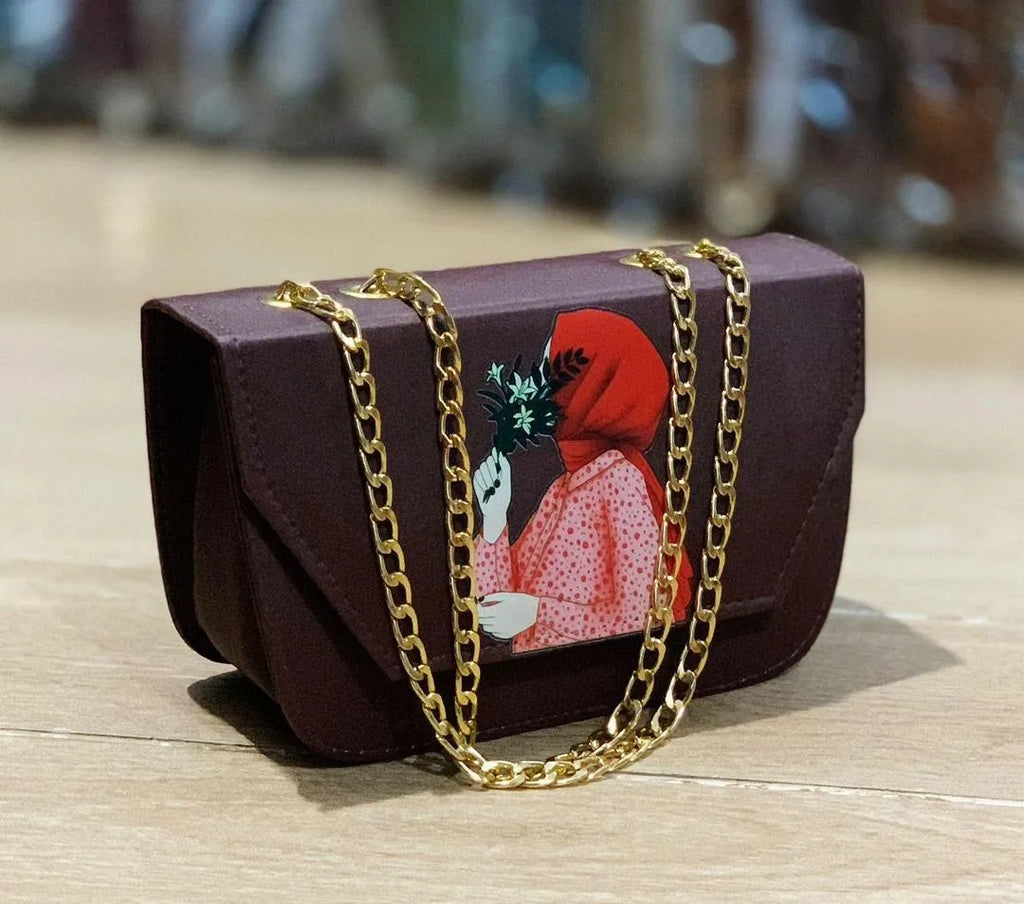Women’s Geometric Print Crossbody Bag | Adjustable Shoulder Strap | Compact Travel Purse