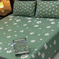 Alkaram Bedding: Sage Green Floral Elegance